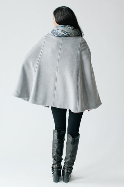 High Street Swing Cape - Silver