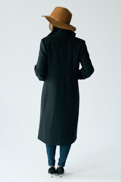 Wool and cashmere coat by designer Elizabeth Geisler