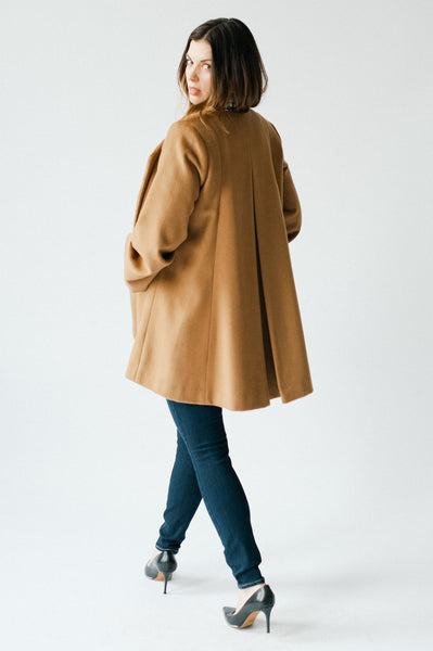 Fun and practical cape coat by Elizabeth Geisler