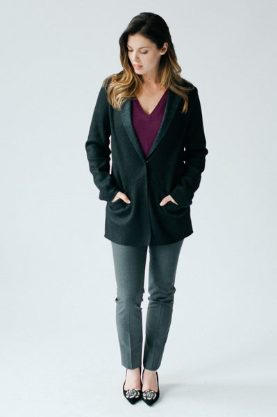 Comfortable wool jersey blazer by Cocoon