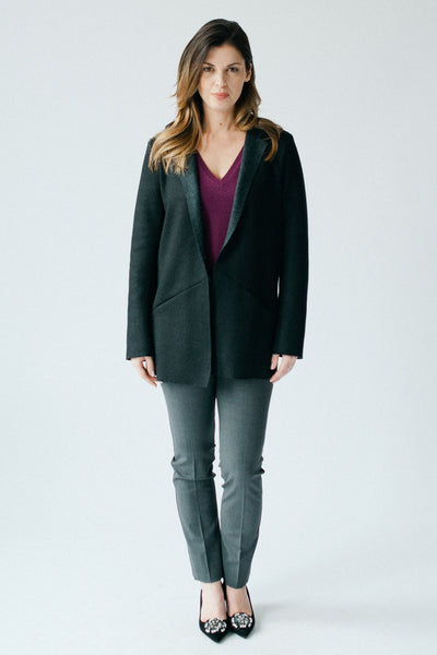 Comfortable wool jersey blazer by Cocoon