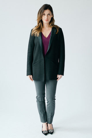 Comfortable wool jersey blazer by Cocoon