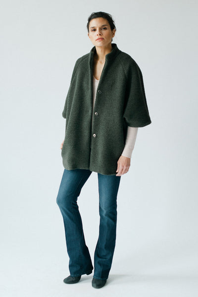 Comfortable sweater jacket by Elizabeth Geisler by Cocoon