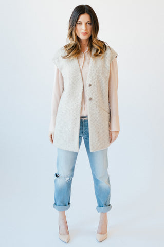 Comfortable sweater vest by Elizabeth Geisler by Cocoon