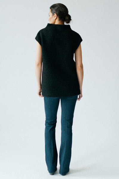Comfortable sweater vest by Elizabeth Geisler by Cocoon